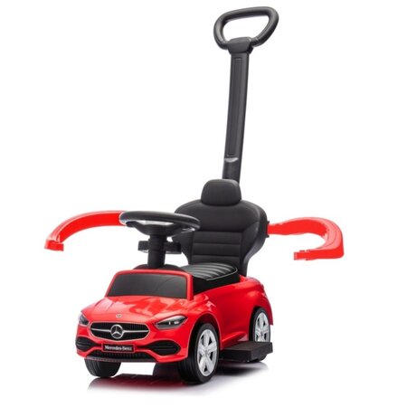 Masinuta pentru copii 3 in 1, 12-36 luni, Rosu, Mercedes C-Class Deluxe, Milly Mally 685192