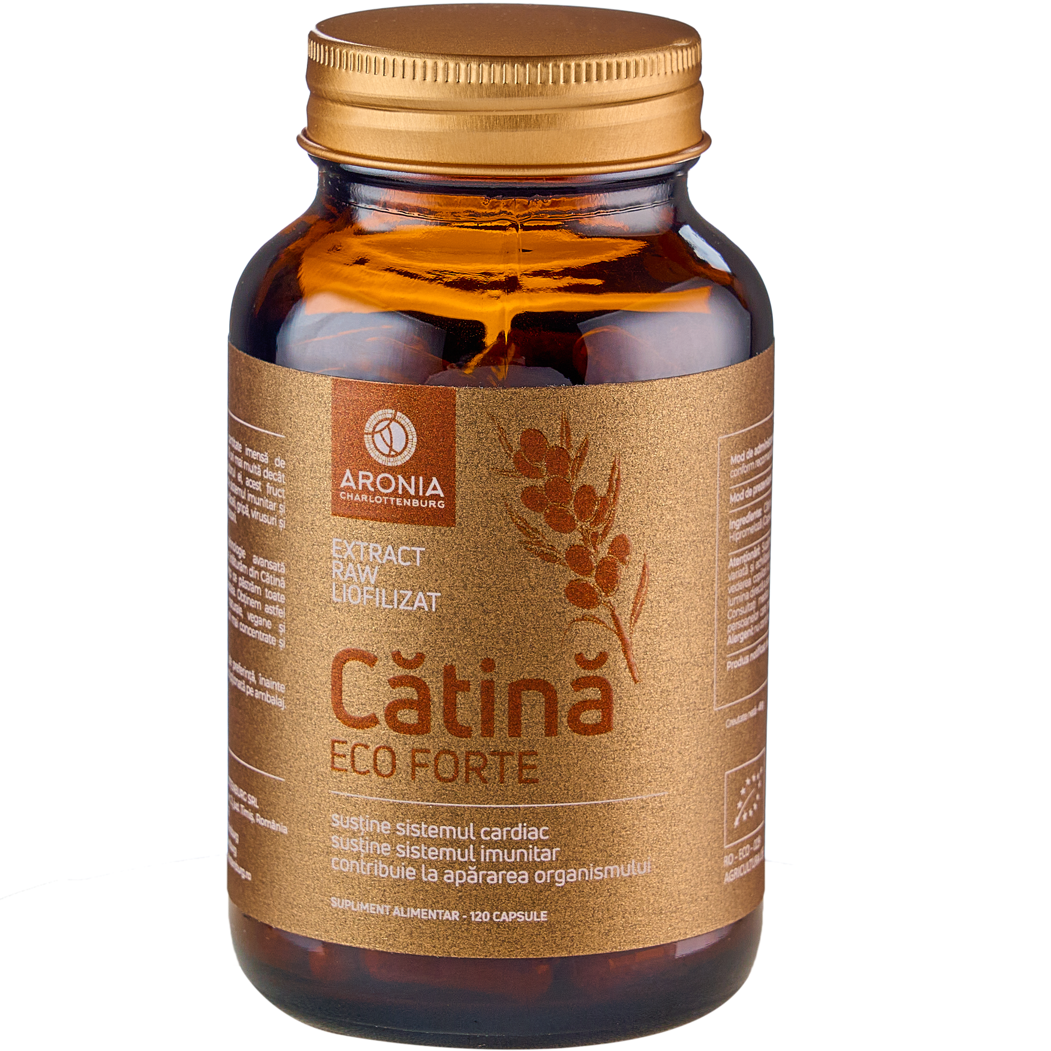 Catina Forte extract RAW liofilizat, 120 capsule, Aronia Charlottenburg