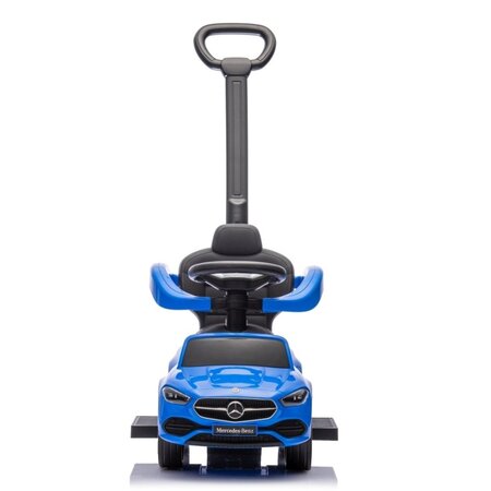Masinuta pentru copii 3 in 1, 12-36 luni, Albastru, Mercedes C-Class Deluxe, Milly Mally 685214