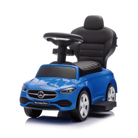 Masinuta pentru copii 3 in 1, 12-36 luni, Albastru, Mercedes C-Class Deluxe, Milly Mally 685213