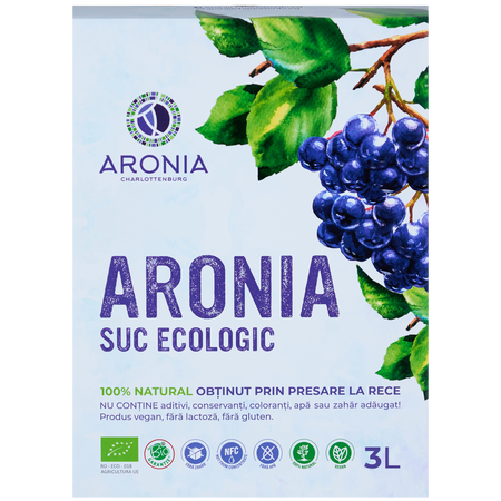 Suc Bio de aronia, 3L, Aronia Charlottenburg