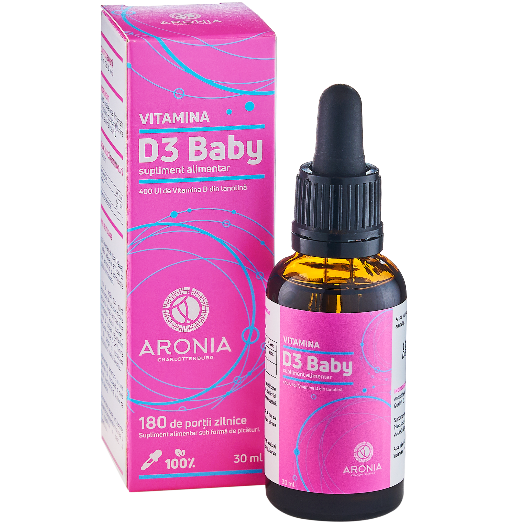 Vitamina D Baby, 400 UI, 30 ml, Aronia Charlottenburg