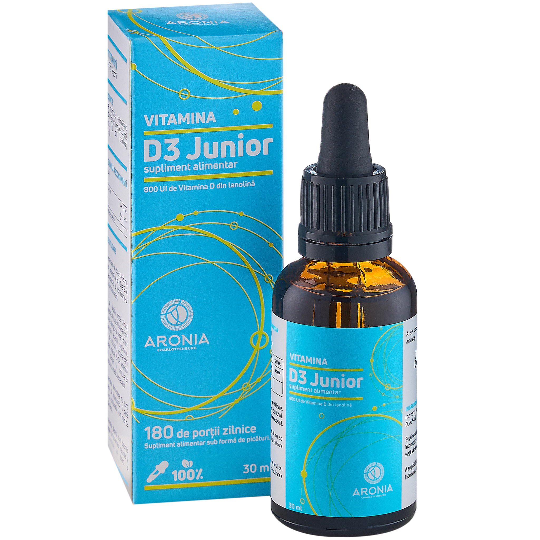 Vitamina D3 Junior 800 UI, 30 ml, Aronia Charlottenburg