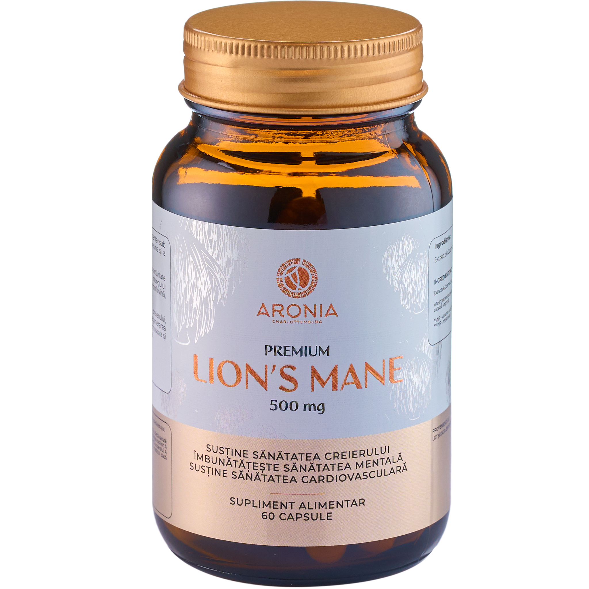 Premium Lion's Mane, 60 capsule, Aronia Charlottenburg