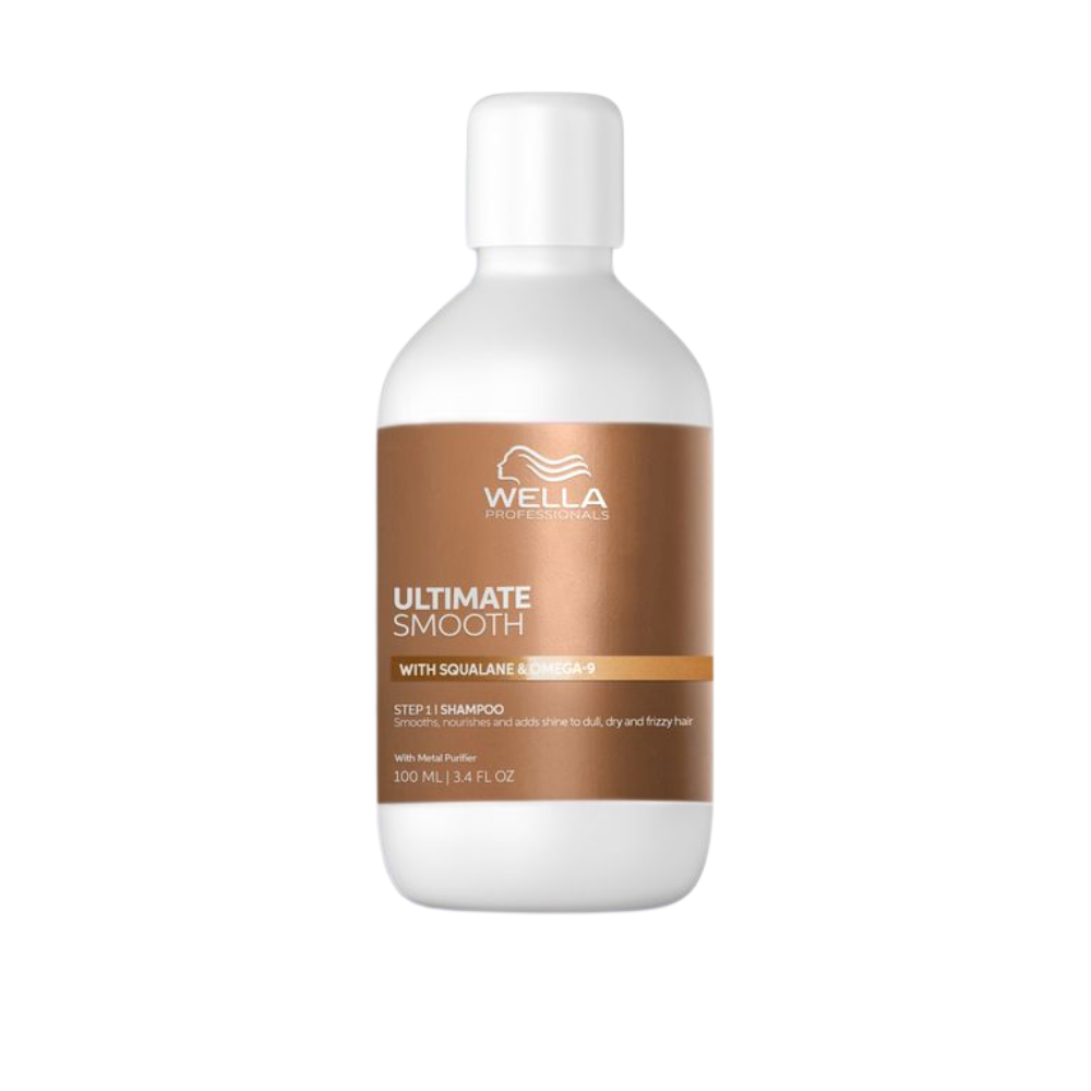 Sampon hidratant pentru par uscat cu Squalane si Omega 9 Ultimate Smooth, 100 ml, Wella Professionals