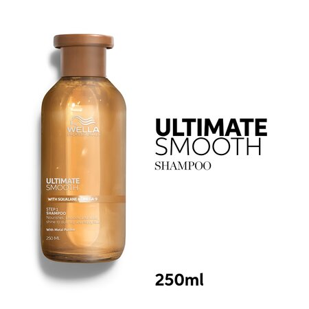 Sampon hidratant pentru par uscat cu Squalane si Omega 9 Ultimate Smooth, 250 ml, Wella Professionals 685379