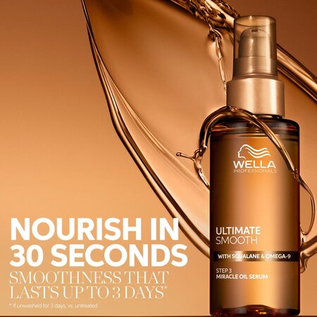 Ulei hidratant pentru par uscat cu Squalane si Omega 9 Ultimate Smooth, 100 ml, Wella Professionals 685401