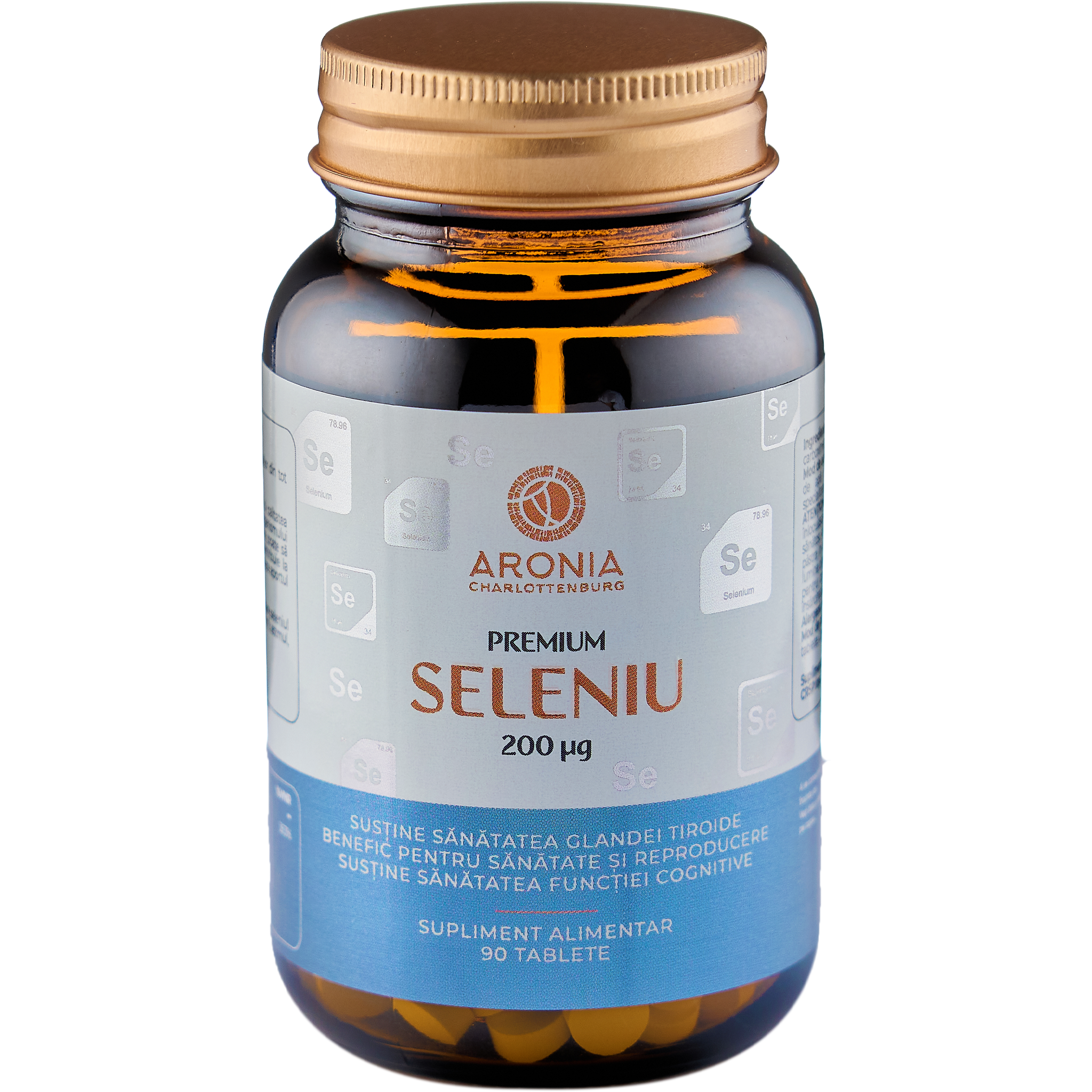 Premium Seleniu, 200 mg, 90 tablete, Aronia Charlottenburg