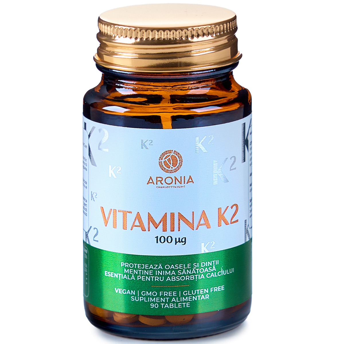 Vitamina K2, 90 tablete, Aronia Charlottenburg