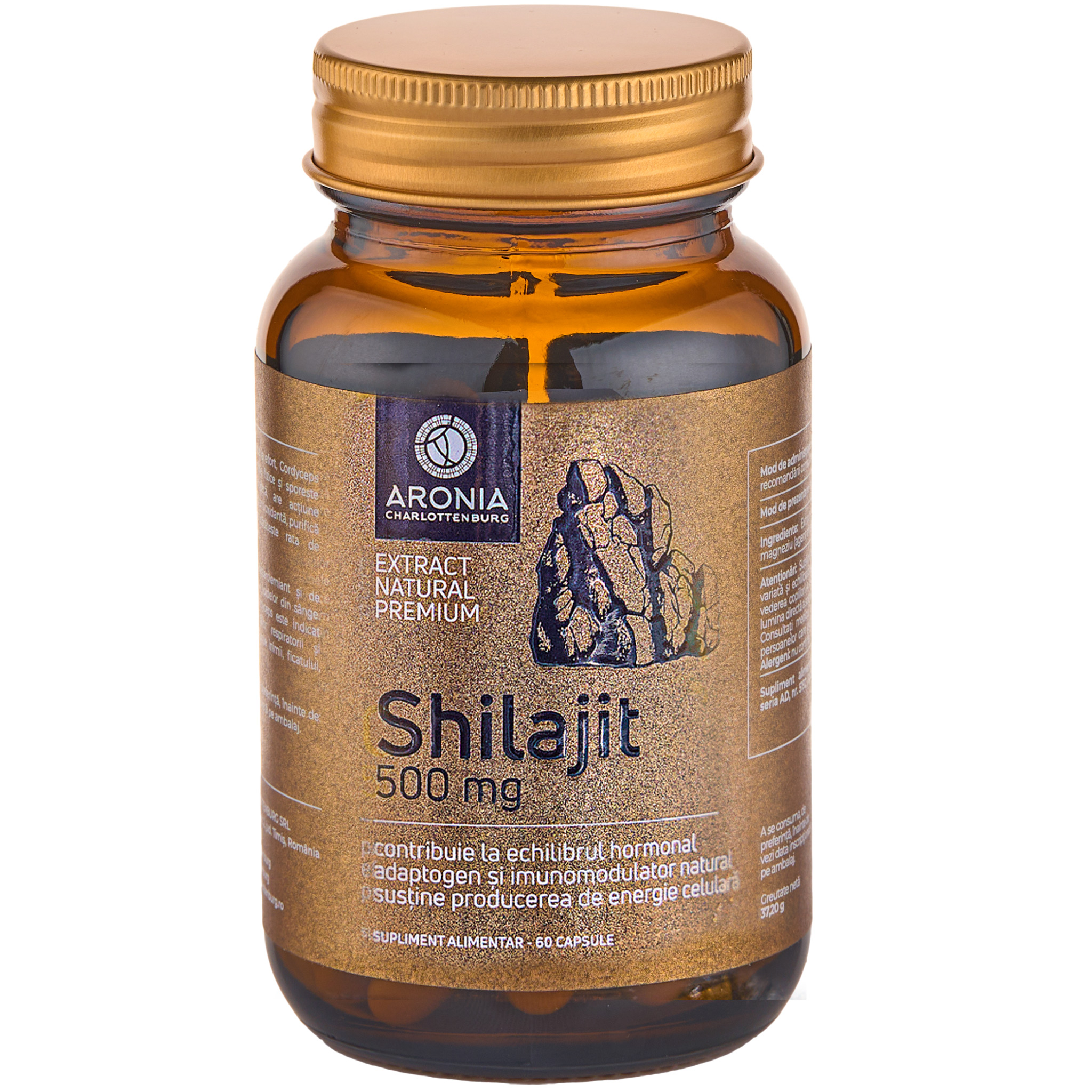 Shilajit, 500 mg, 60 capsule, Aronia Charlottenburg