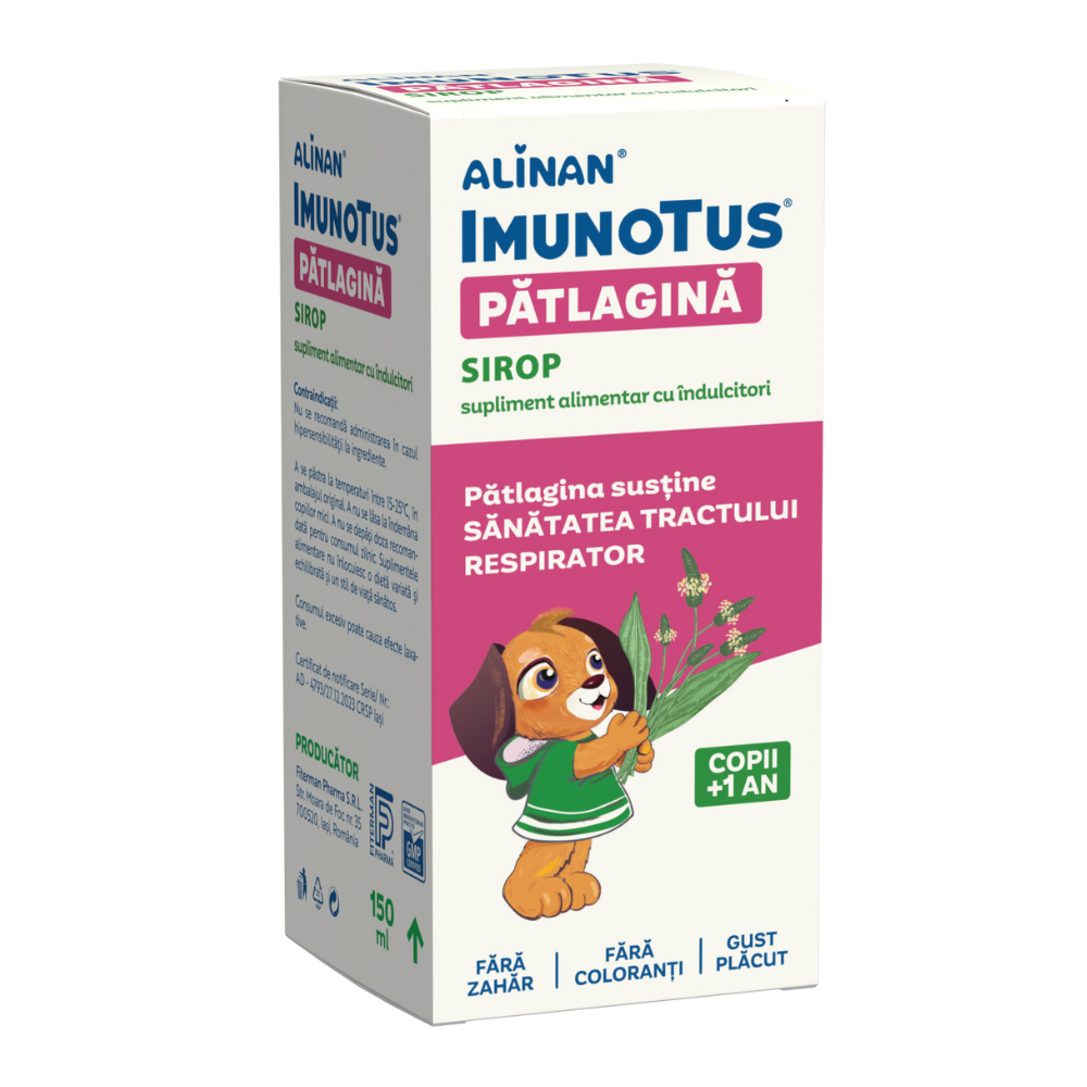 Alinan Imunotus Sirop, 1 an+,Patlagina,150 ml, Fiterman Pharma