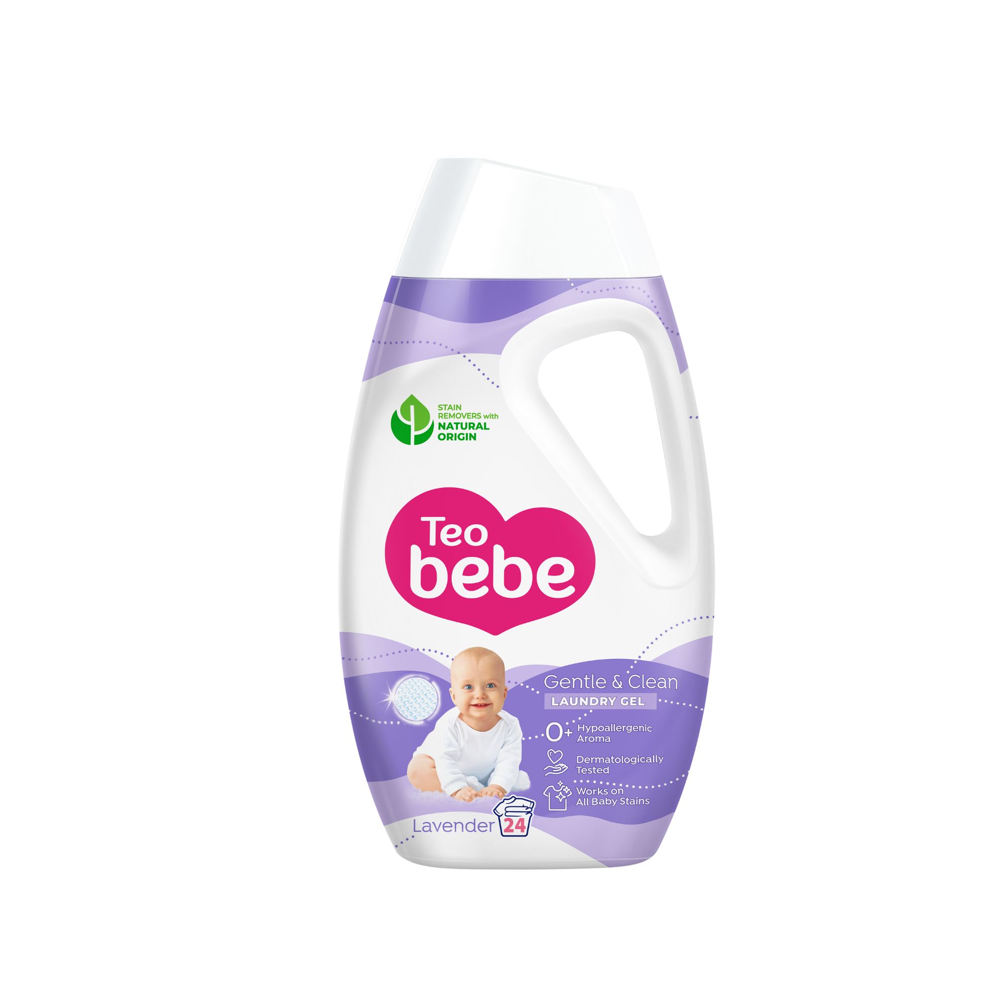 Detergent lichid Gentle & Clean Lavander, 1080 ml, Teo Bebe