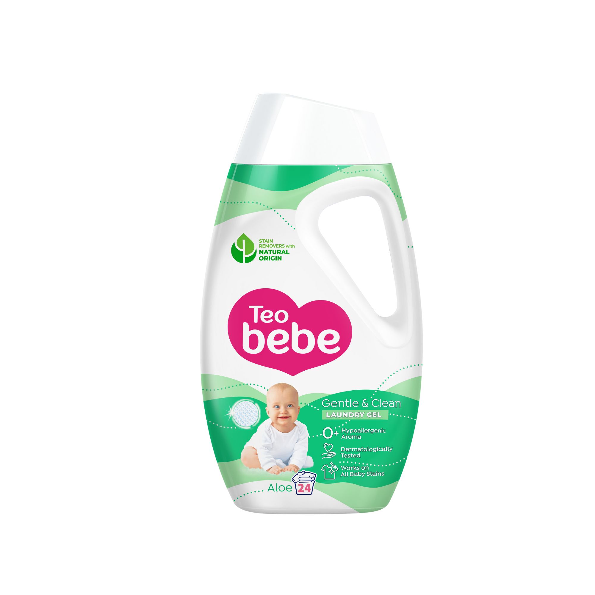 Detergent lichid Gentle & Clean Aloe Vera, 1080 ml, Teo Bebe