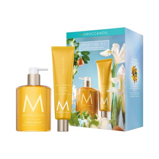 Set pentru ingrijirea mainilor Soleil de Tanger, 100 ml + 360 ml, Moroccanoil