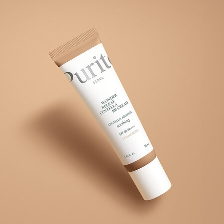 BB Crema coloranta de fata SPF 30 PA+++ Wonder Releaf Centella, 27 Sand Beige, 30 ml, Purito 686731
