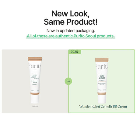 BB Crema coloranta de fata SPF 30 PA+++ Wonder Releaf Centella, 23 Natural Beige, 30 ml, Purito 737959