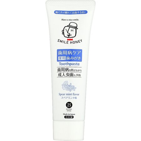 Pasta de dinti pentru protectia gingivala Smile Honey, Spear Mint,120 g, Zettoc