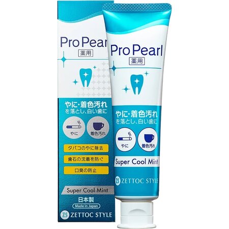 Pasta de dinti albire si protectie ProPearl, Super Cool Mint,100 g, Zettoc 686815