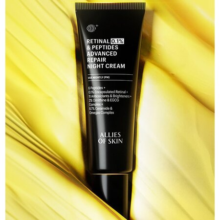 Crema de fata reparatoare Retinal 0.1% si Peptides, 48 ml, Allies of Skin 686827