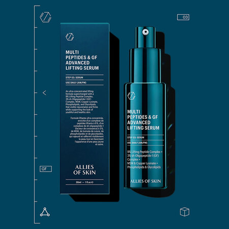 Serum de fata pentru uz zilnic Multi Peptides & GF Advanced, 30 ml, Allies of Skin 686951