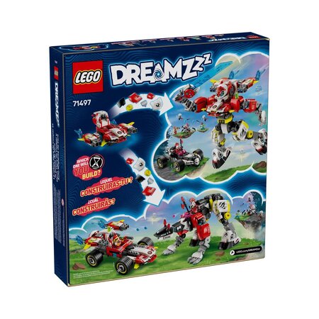 Robotul tigru al lui Cooper si magina Hot Rod a lui Zero, +9 ani,71497, Lego