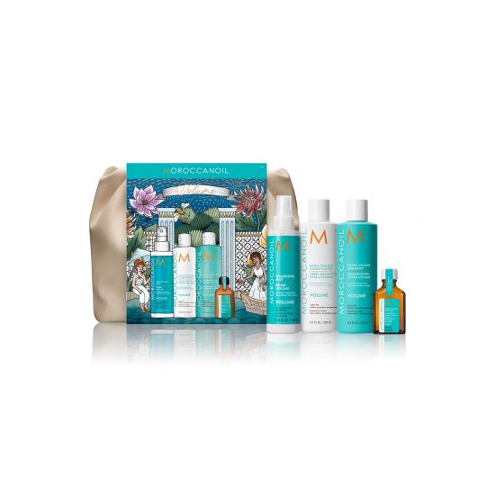 Set pentru volum intens A Festive Fairytale, 2x250 ml + 160 ml + 25 ml, Moroccanoil