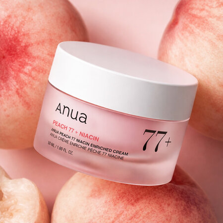 Crema de fata hranitoare Niacin Enriched Peach 77, 50 ml, Anua 763002