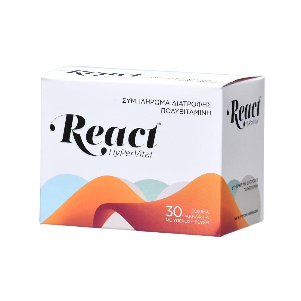 React Hypervital, 30 plicuri x 10 ml, Evercare