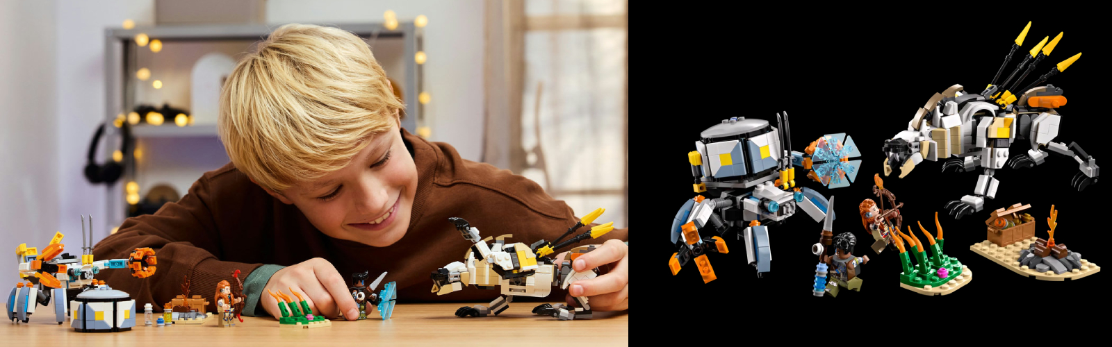 LEGO Horizon Adventures - Aloy și Varl vs. Shell-Walker și Sawtooth (77037)