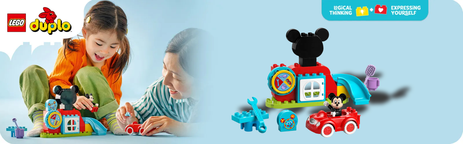 LEGO DUPLO - Clubul și Mașina lui Mickey Mouse (10454)