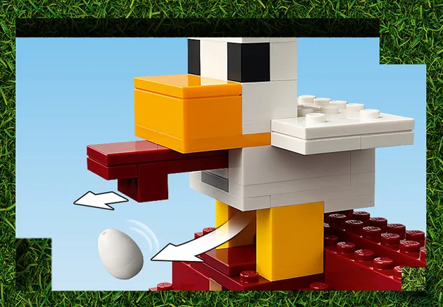 LEGO Minecraft Atacul Baloanelor Ghast asupra Satului