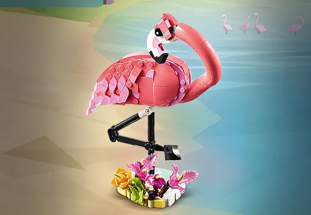 LEGO Creator - Animale Sălbatice: Flamingo Roz (31170)
