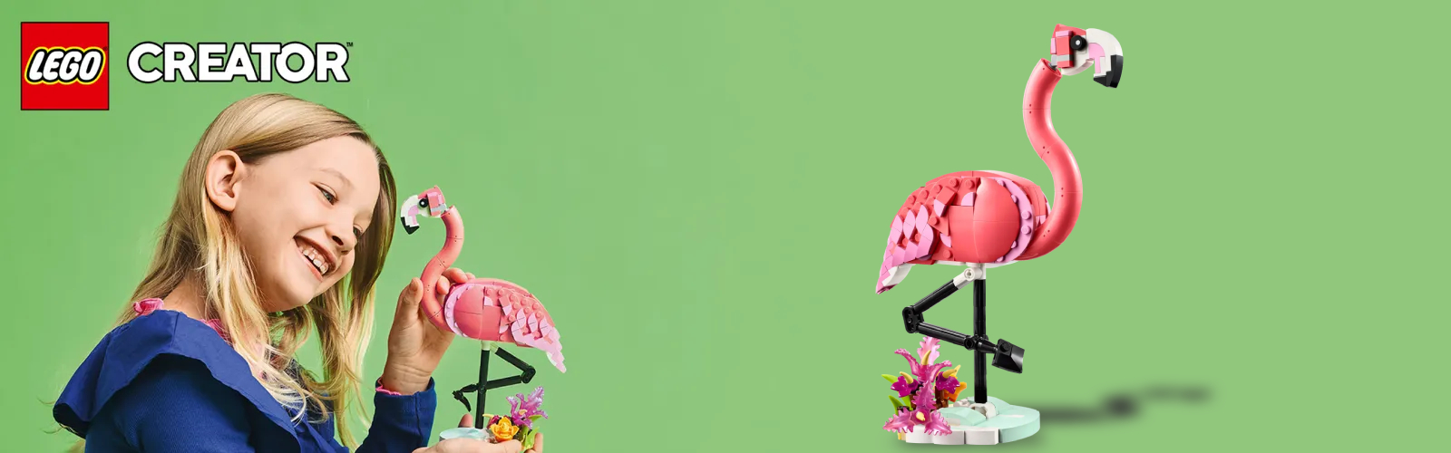 LEGO Creator - Animale Sălbatice: Flamingo Roz (31170)