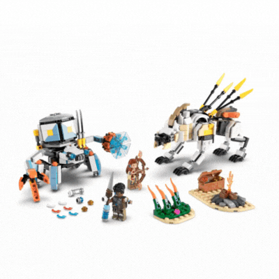LEGO Horizon Adventures - Aloy și Varl vs. Shell-Walker și Sawtooth (77037)