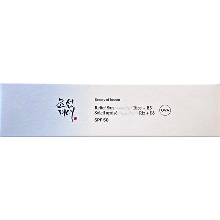Crema lejera cu protectie solara SPF50 PA++++ Relief Sun Aqua-Fresh Rice + B5, 50 ml, Beauty of Joseon 815295