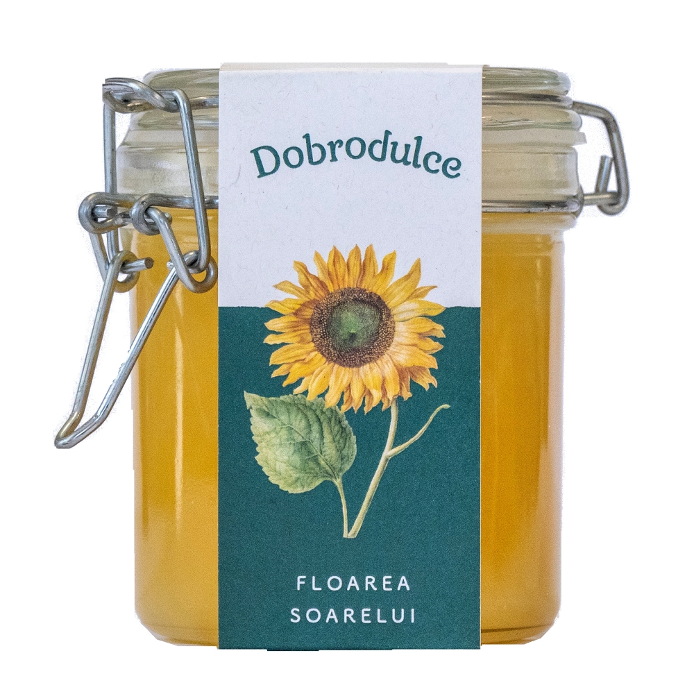 Miere de floarea soarelui, 350 g, Dobrodulce