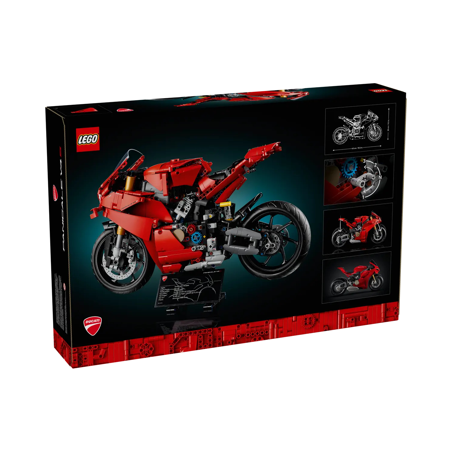 Motocicleta Ducati Panigale V4S Lego Technic, +18 ani,42202, Lego