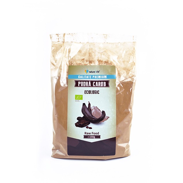 Pudra de carob Bio, 150 g, Nature4Life