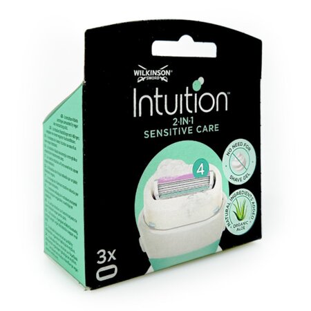 Rezerve 4 lame cu sapun hidratant Intuition Sensitive Care, 3 buc, Wilkinson 687825