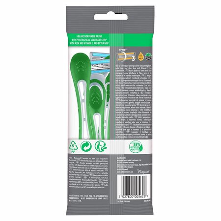 Aparat de ras cap pivotant cu 3 lame Extra Essential 3, 3 buc, Wilkinson 687869