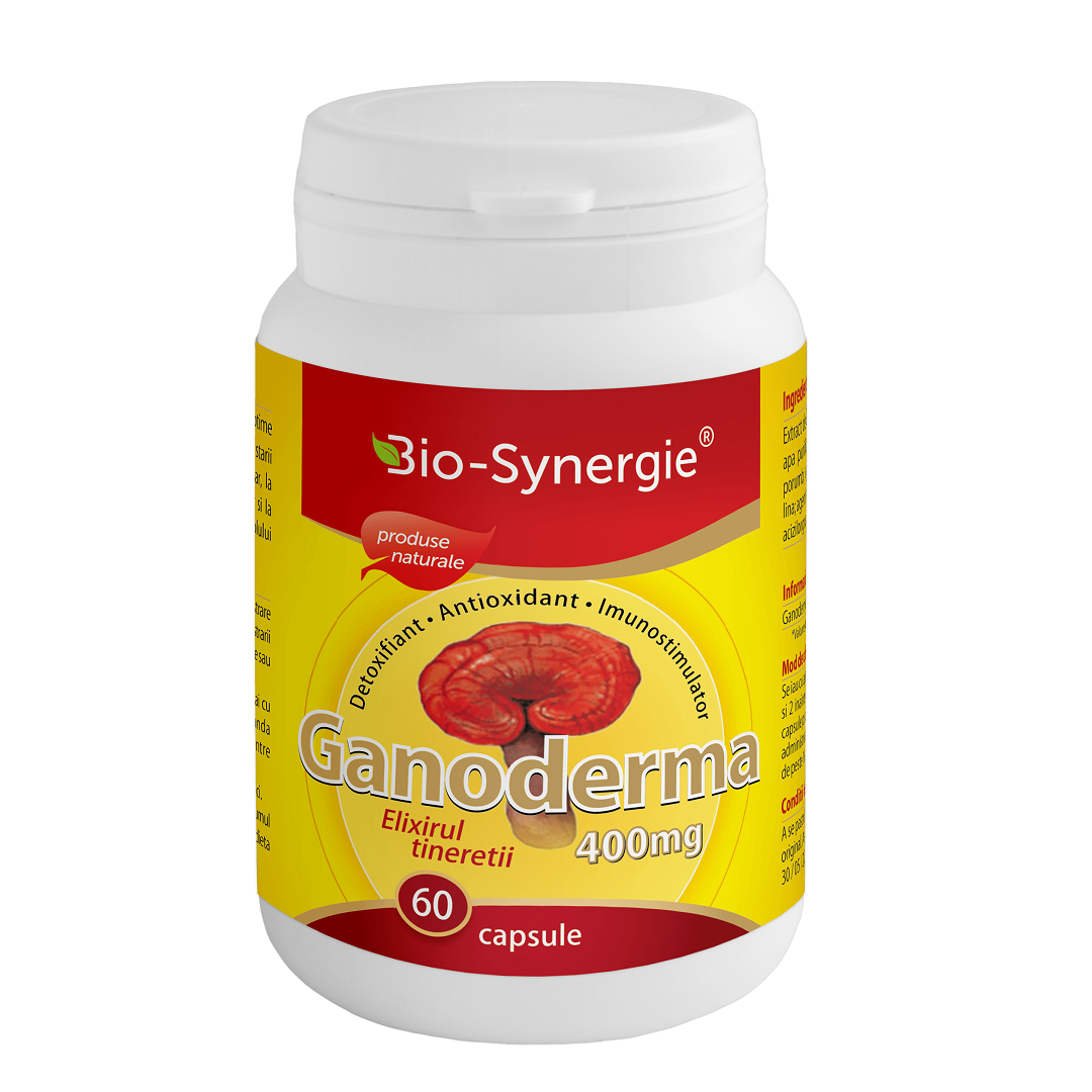 Ganoderma, 400 mg, 60 capsule, Bio Synergie