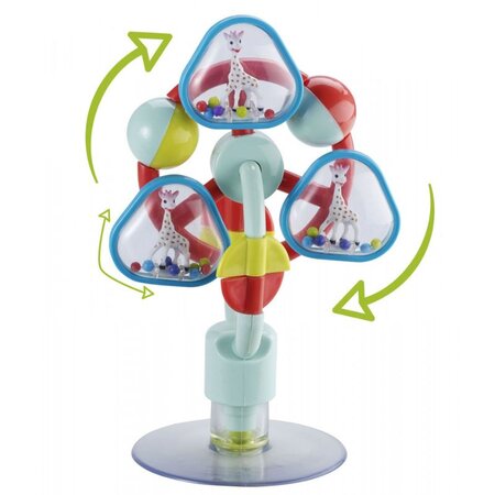 Centru de activitati cu ventuza Girafa Sophie, 6 luni+, Vulli 514043