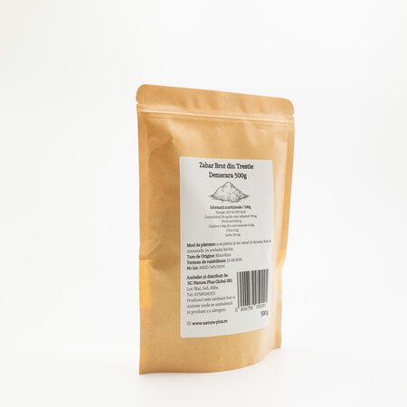 Zahar brut din trestie Demerara, 500 g, Natura Plus 688124