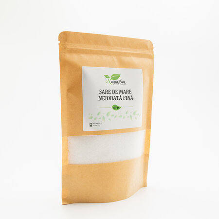Sare de mare neiodata fina, 500 g, Natura Plus 688129