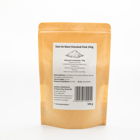 Sare de mare neiodata fina, 500 g, Natura Plus 688131
