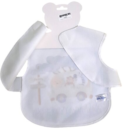 Baveta impermeabila cu putere de absorbtie mare, 6 luni+,1 buc, Sevi Bebe 688135