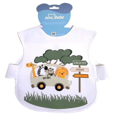 Baveta impermeabila cu putere de absorbtie mare, 6 luni+,1 buc, Sevi Bebe 688134