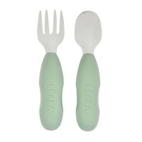 Set tacamuri inox, Sage Green, + 10 luni, 2 bucati, Beaba
