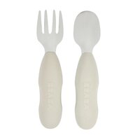 Set tacamuri inox, Velvet Grey, + 10 luni, 2 bucati, Beaba