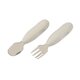 Set tacamuri inox, Velvet Grey, + 10 luni, 2 bucati, Beaba 688310